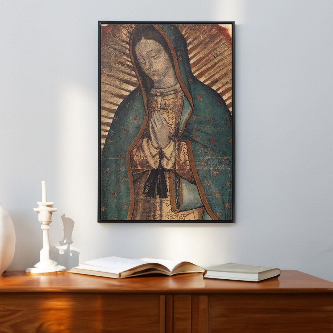 Our Lady of Guadalupe Canvas Wall Art Reproduction, Catholic Painting ...