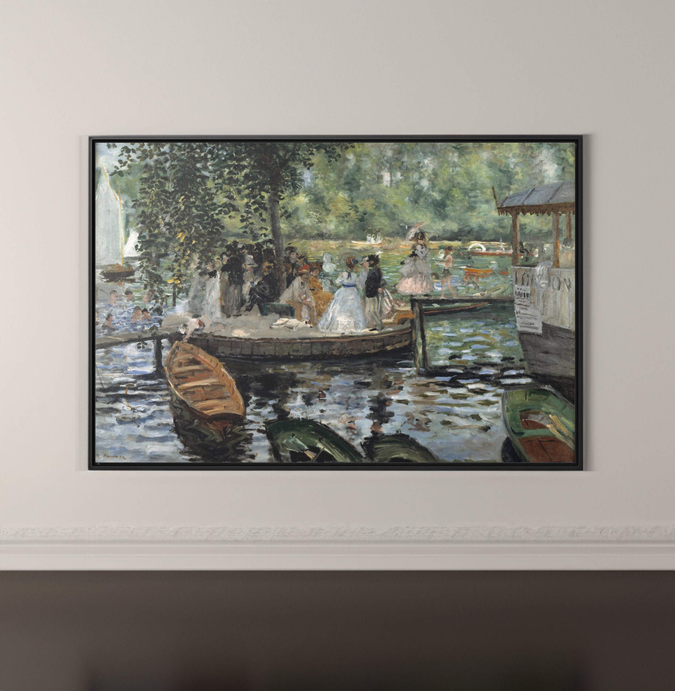 Renoir La Grenouillere Print: Impressionism Wall Art Reproduction