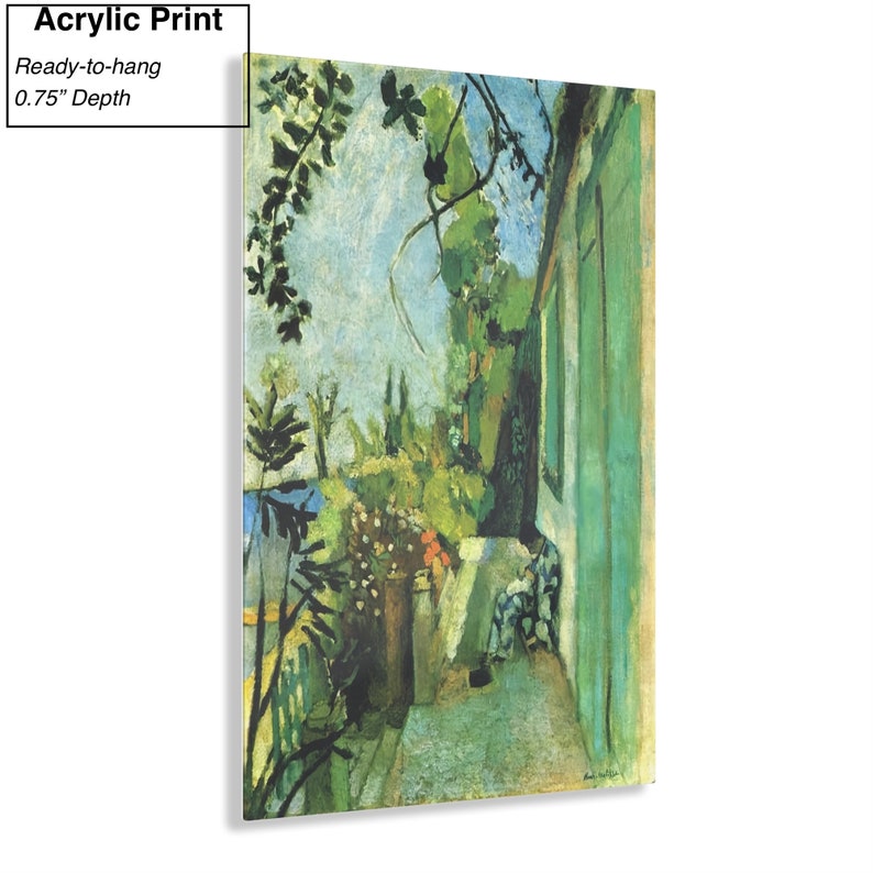 Reproducción de lienzo/póster de La Terraza de Saint Tropez de Henri Matisse Acrylic Print