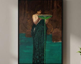 Circe Invidiosa Art Print: John William Waterhouse Pre-Raphaelite Mythology