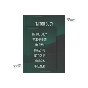 I"m Too Busy Working on My Own Grass to Notice If Yours is Greener - Etsy