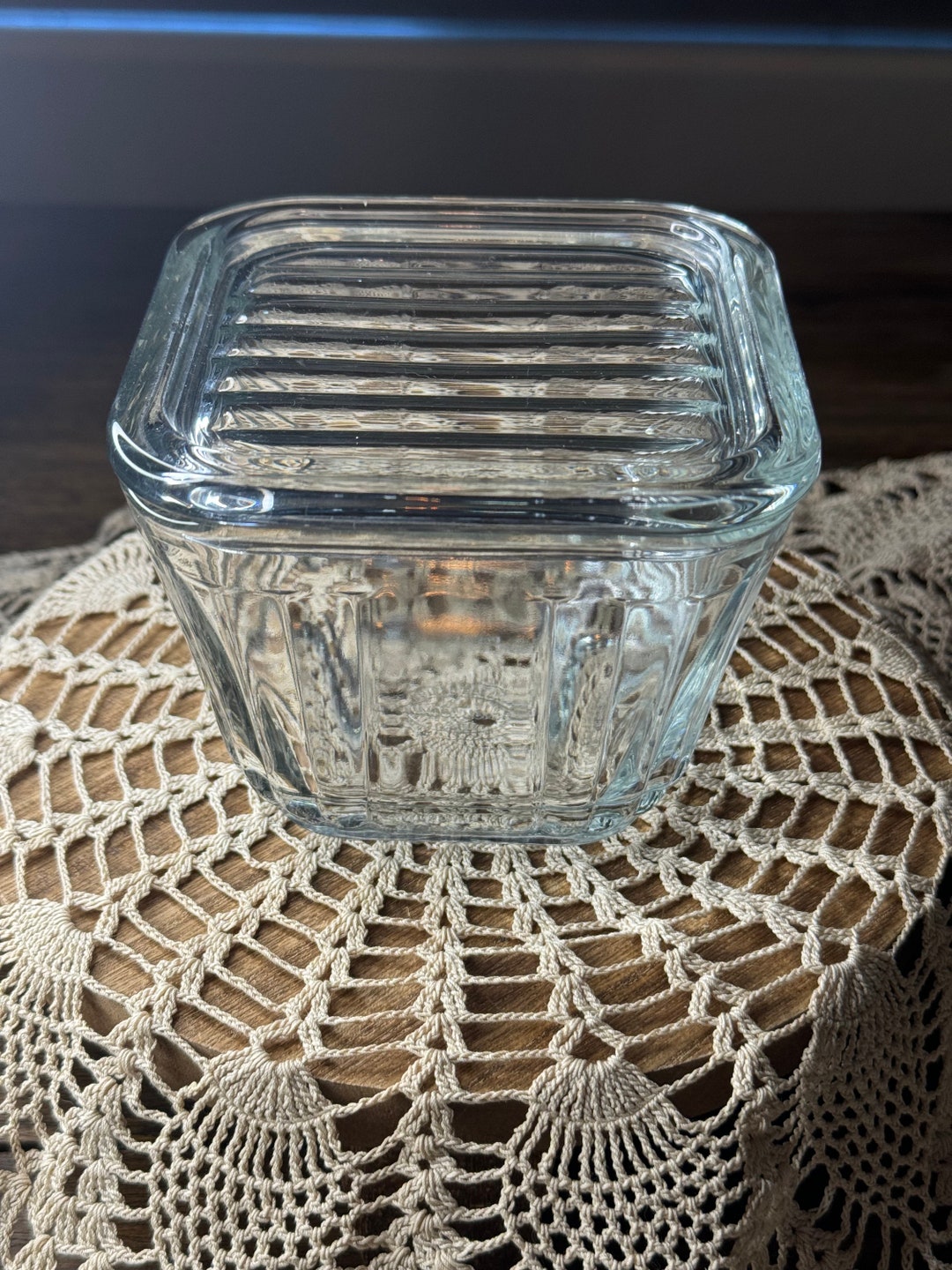 Anchor Hocking 1932 Vintage Design Glass Refrigerator Dish Etsy