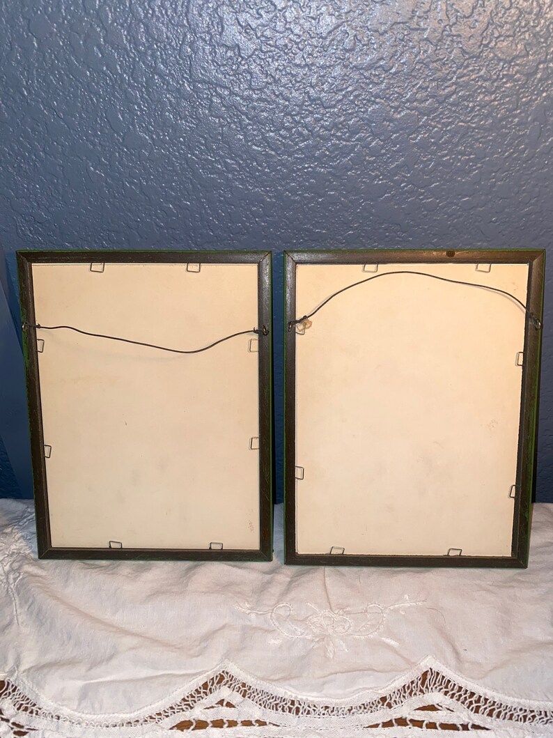 Vintage Framed Butterfly Floral Prints Etsy