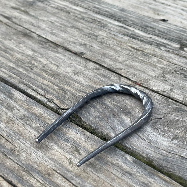 metal hair pin forged hairpin Celtic