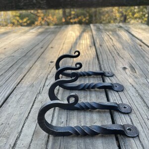 wall hook set decorative twist large coat hook forged