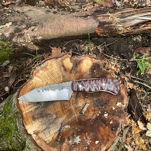 hand forged hunting knife bushcraft