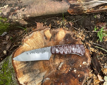 hand forged hunting knife bushcraft