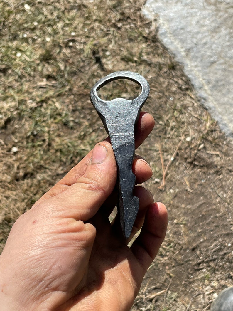 Hand Wrought Iron Bottle Opener Etsy