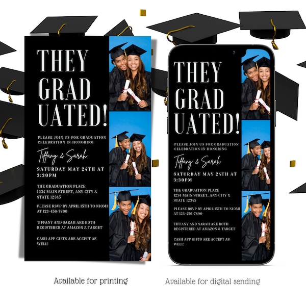Twins Graduation Etsy