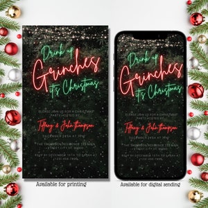 Lets Drink Up Grinches Its Christmas Annual Holiday Bash Etsy 日本
