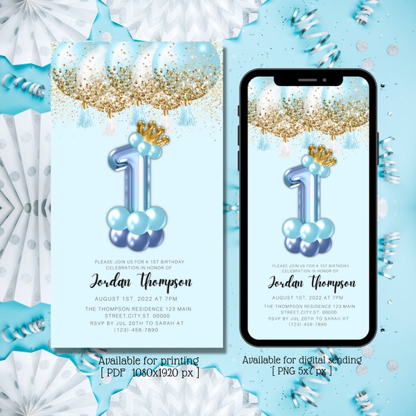 Baby 1st Birthday Boy Theme - Etsy