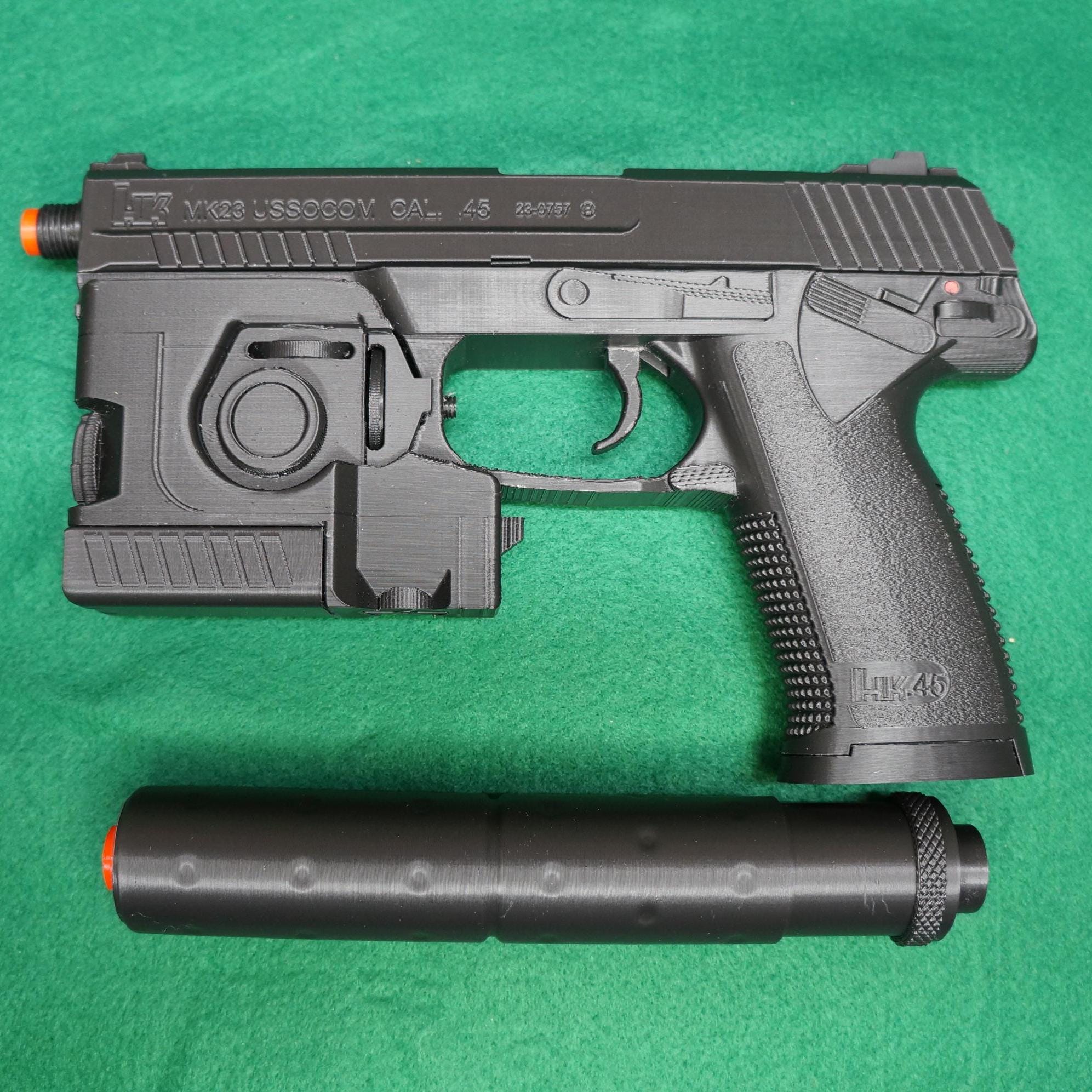 新品同様 Metal Etsy - Prop 3dprinted Mk23 Socom Solid Gear トイガン