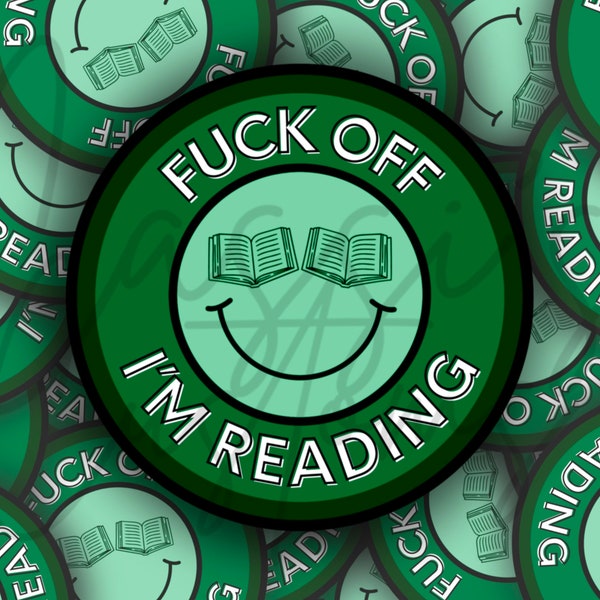 F*#! Off I'm Reading Sticker | booktok | bookish | holo | holographic | reader | ereader | kindle | nook | bookworm | gift | personalize