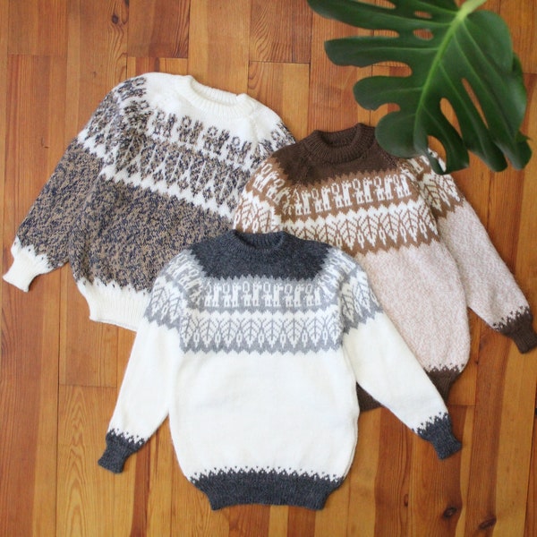 Children's sweater 110-128 handmade from alpaca in Peru knitted sweater toddler wool sweater winter sweater gift Easter birthday