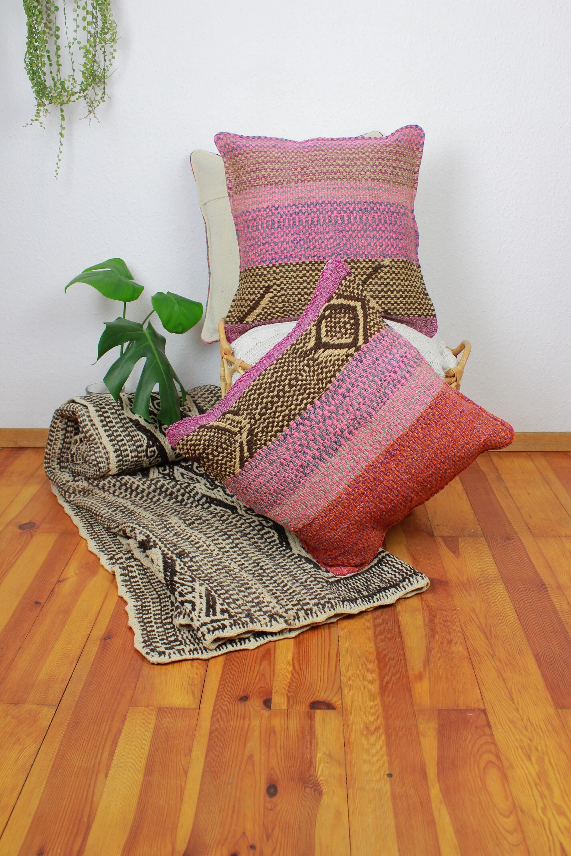 Frazada cushion 45x45 handwoven cushion cover sheep's wool Cusco Peru ethnic colorful living room cushion pillow cover pillowcase gift birthday