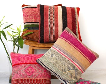 Frazada cushion 45x45 handwoven cushion cover sheep&#39;s wool Cusco Peru ethnic colorful living room cushion pillowcase pillowcase gift birthday