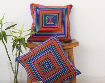 Peruvian cushion cover Aguayo cotton from Cusco Peru living room cushion colorful cushion cover decorative cushion gift Easter birthday