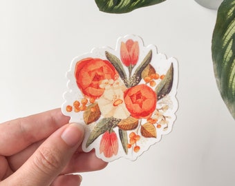 Summer Floral Bouquet Sticker | 3"x3" Matte Vinyl Sticker | Waterproof Sticker | Flower Sticker | Summer Sticker