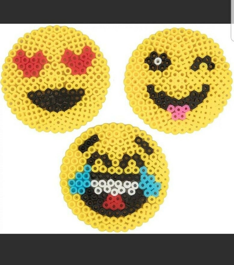 Emoji Smiley Face Fuse Beads 6 Different Emojis 3600pcs Beads Etsy