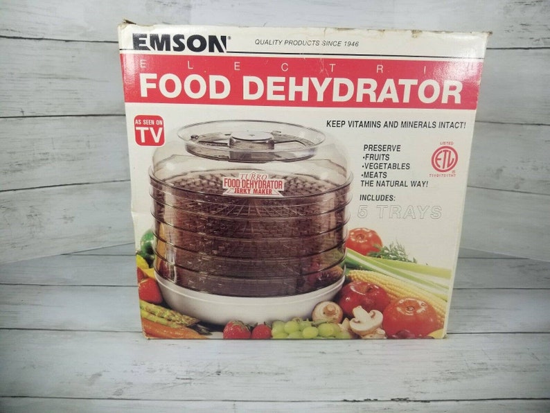 Vintage Emson Electric Food Dehydrator Jerky Maker 5 Trays W/ Etsy