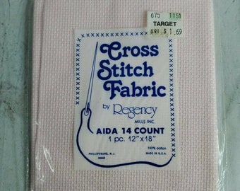 regency Cross Stitch Fabric 14 CT AIDA 12x18” color choice NEW Flamingo Mills