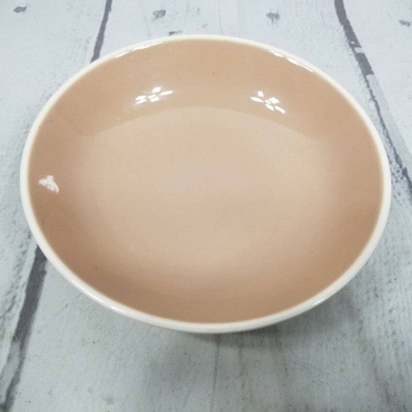 Harkerware Springtime Cocoa Pink Tan Soup Berry Cereal Bowl 5.5"