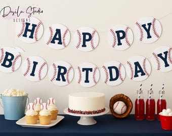 Baseball Birthday Banner | Rookie of the Year, Sports Theme