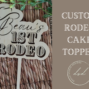 Rodeo Cake Topper | Cowboy Wilder Westen | Erste Rodeo-Party | Mein erstes Rodeo Cake Topper | Erstes Rodeo Cake Topper | Western erster Geburtstag