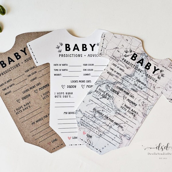 Baby Advice Cards Etsy