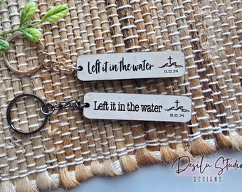 Left It in the Water Keychain | Christian Keychain | Adult Baptism Gift | Religious Jewelry | Faith Keychain | Christian Gift for Men & Wome