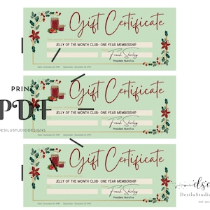 National Lampoon's Christmas Vacation, Certificato del Club Jelly del mese, Download digitale o stampato, Lotto 3, Natale divertente, Regalo scherzoso