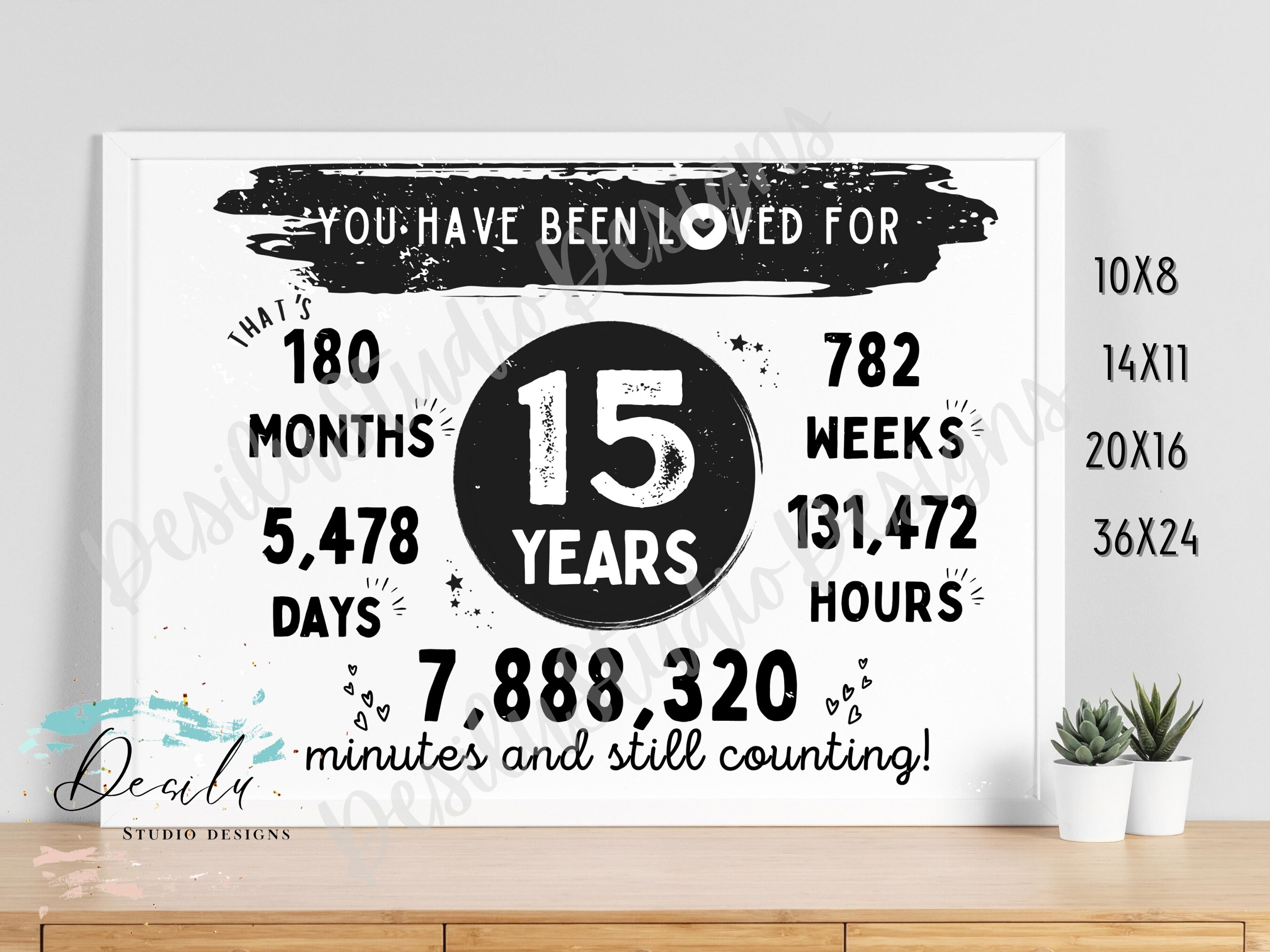 15 Year Anniversary Gifts For Couple Aazon.co : 15Th Anniversary