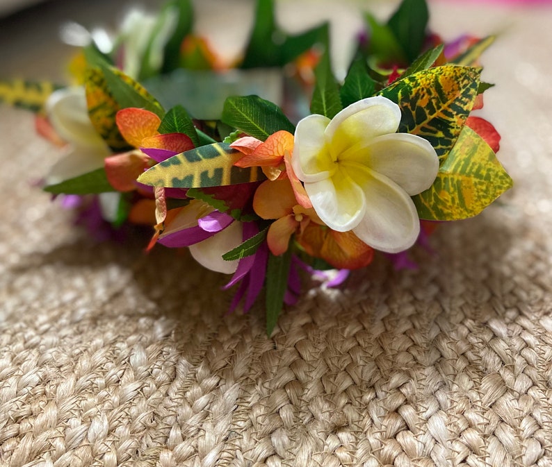 Lei Po'o Premium Hawaiian Flower Crown Wīlī Style Lei for Etsy