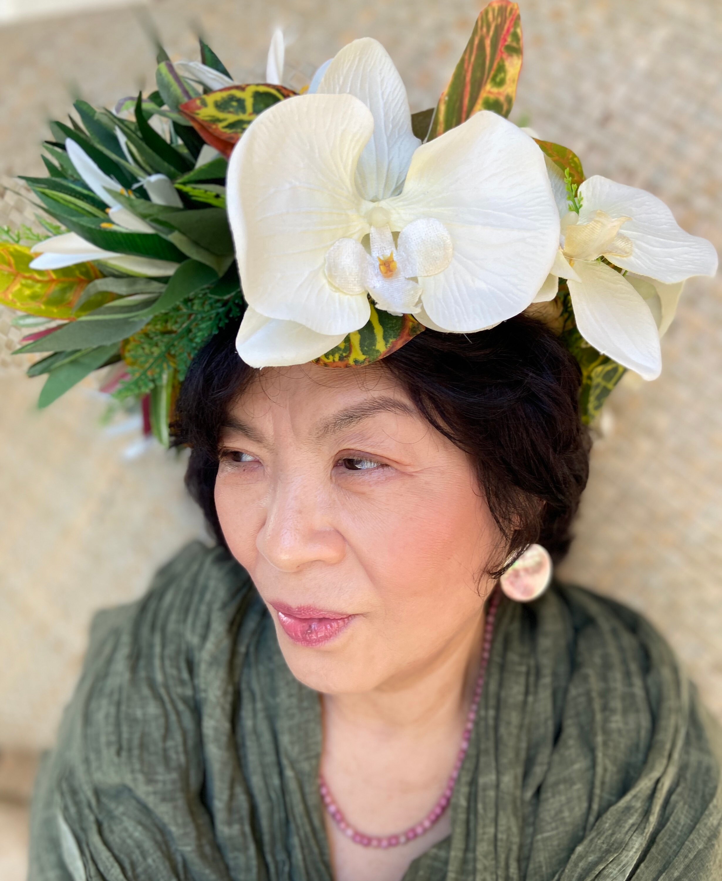 Ghirlanda di fiori hawaiani, accessori da sposa e damigella d'onore, decorazione per capelli
