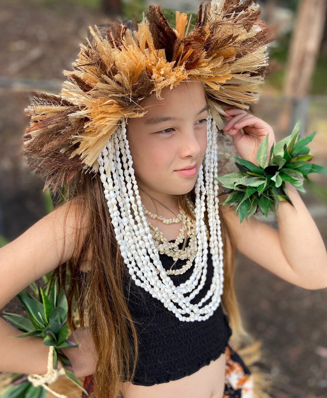 Versatile Lei Po'o Premium Polynesian Haku Performance Etsy
