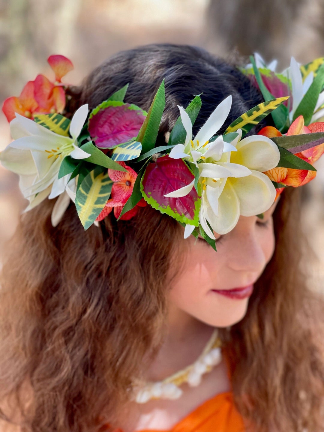 Hawaiian floral crown discount