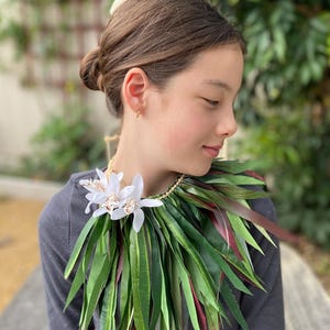 Neckpiece Haku Premium Performance Quality Necklace Ori Tahiti Hula Kahiko Polynesian Samoan Tongan Cook Islands Dance Beach Wedding Photos