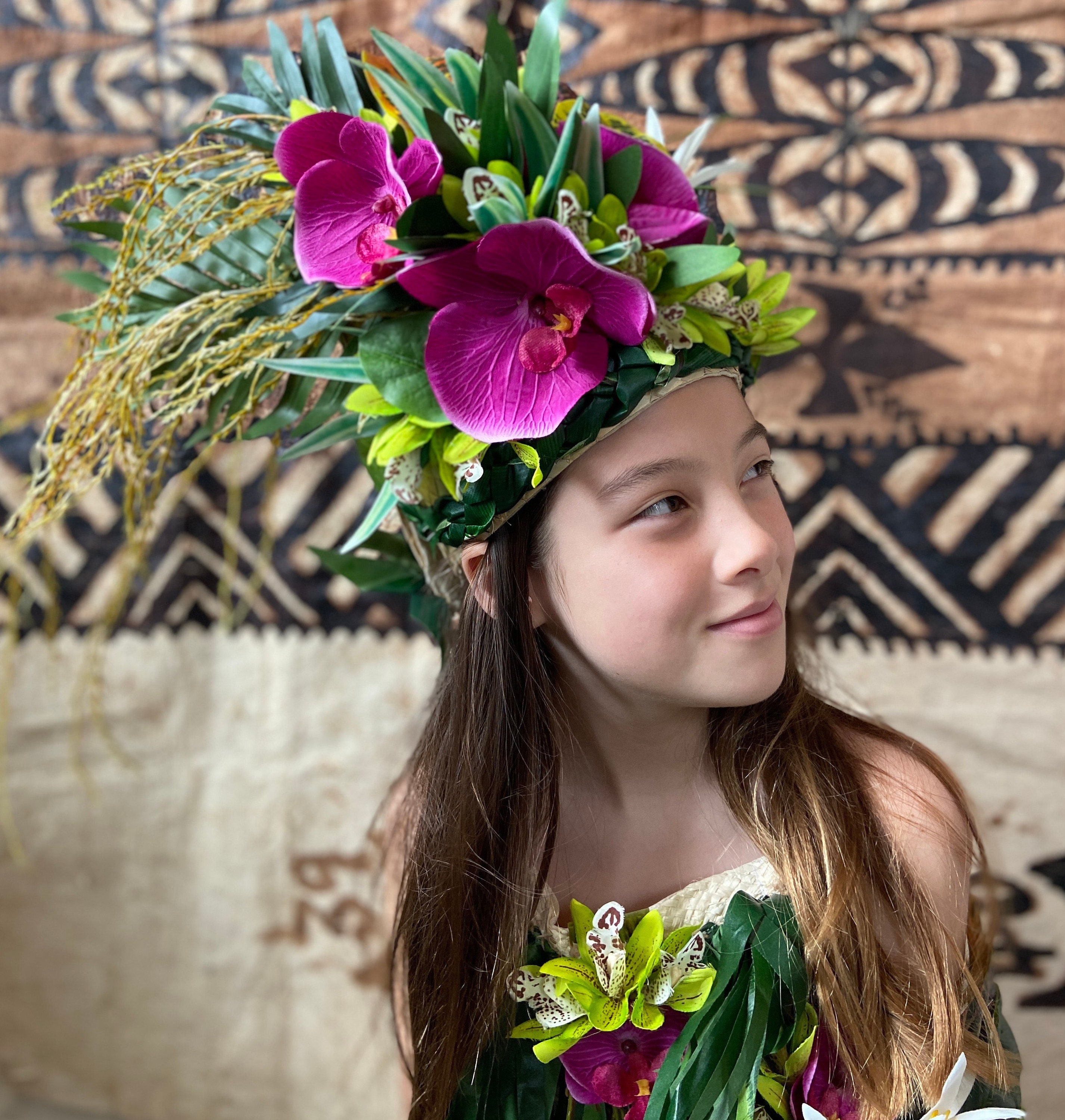 Baby Girl or Toddler Hawaiian HULA Dancer Island Photo Prop Grass Skirt  Coconut Bra and Flower Headband Made to Order PLAN Ahead -  Canada