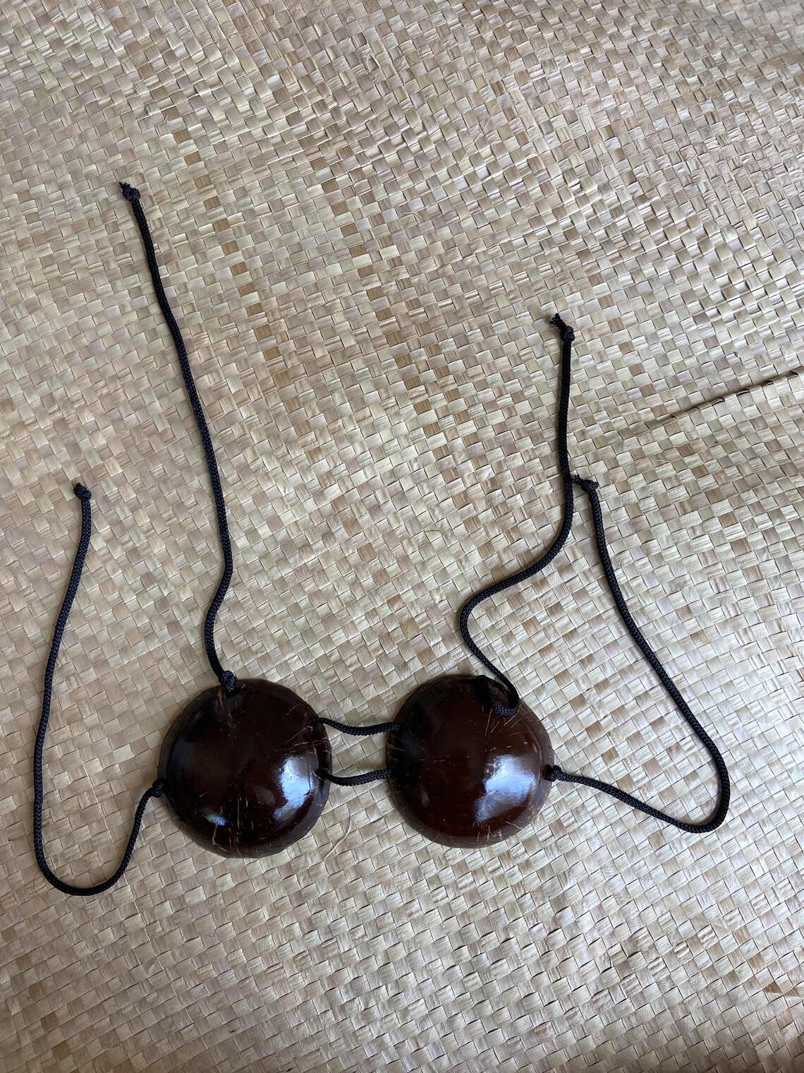 Shell Bra Hula Polished Coconut Bra Top: Toddler-teen Hula Costume - Etsy