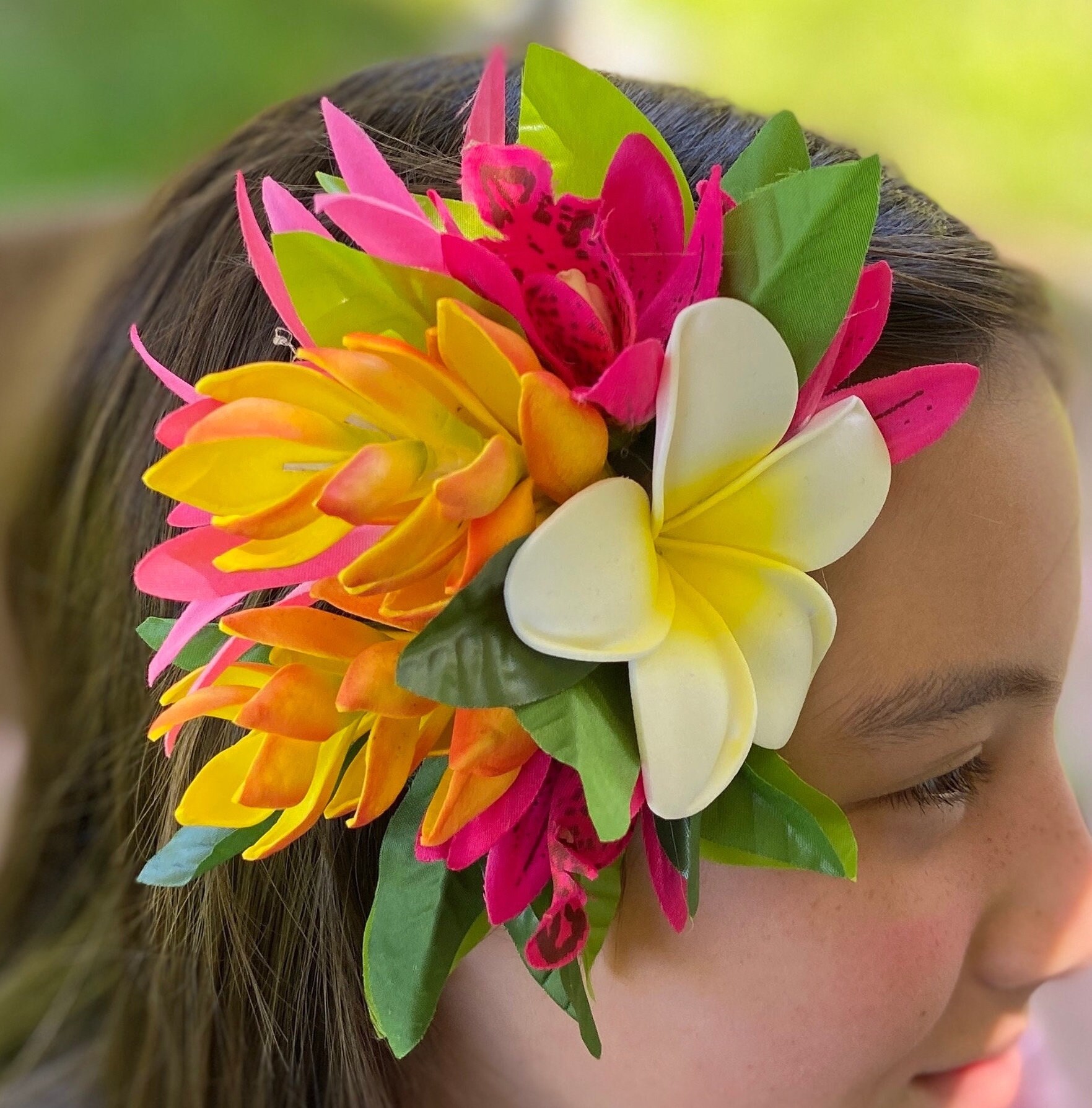 hawaiian flower headpiece