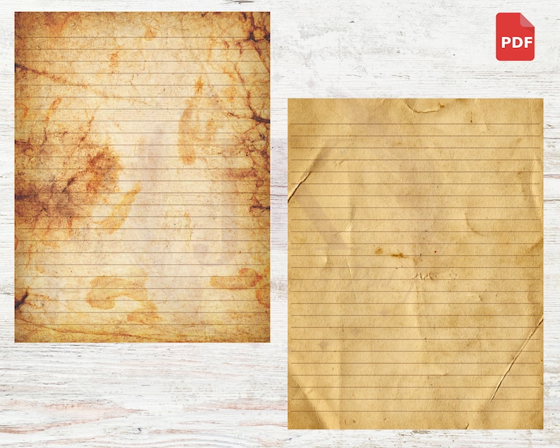 Printable Lines Journal Pages A4 and US Letter, Printable Lined Journal ...