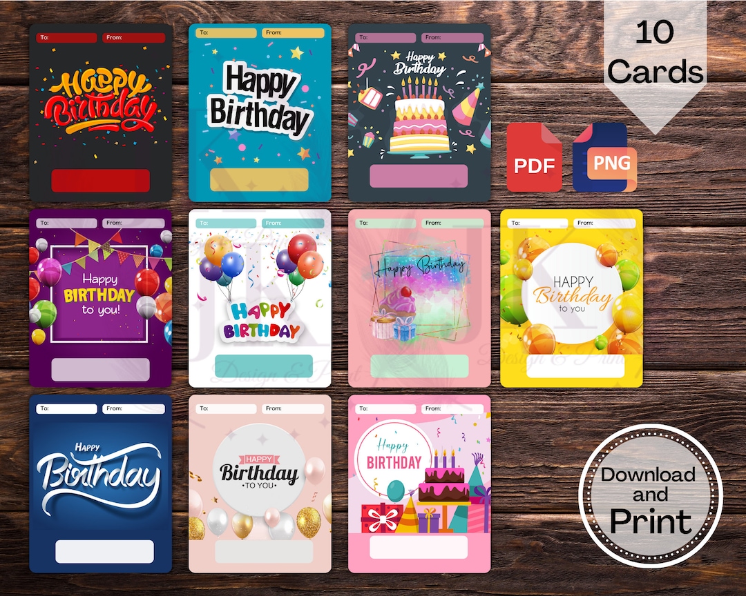 Birthday Money Gift Card Holders, Happy Birthdays Money Card Holder