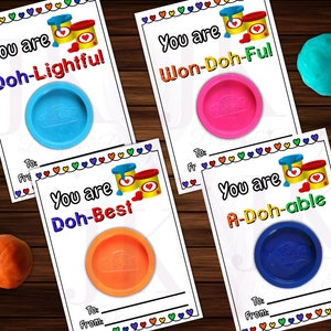 2025 PlayDoh バレンタイン、印刷可能なバレンタイン カード、キャンディ以外のバレンタイン カード、Play-Doh バレンタイン、印刷可能なバレンタイン、クラス パーティー