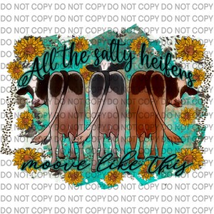 Salty Pretty Heifers Moove PNG