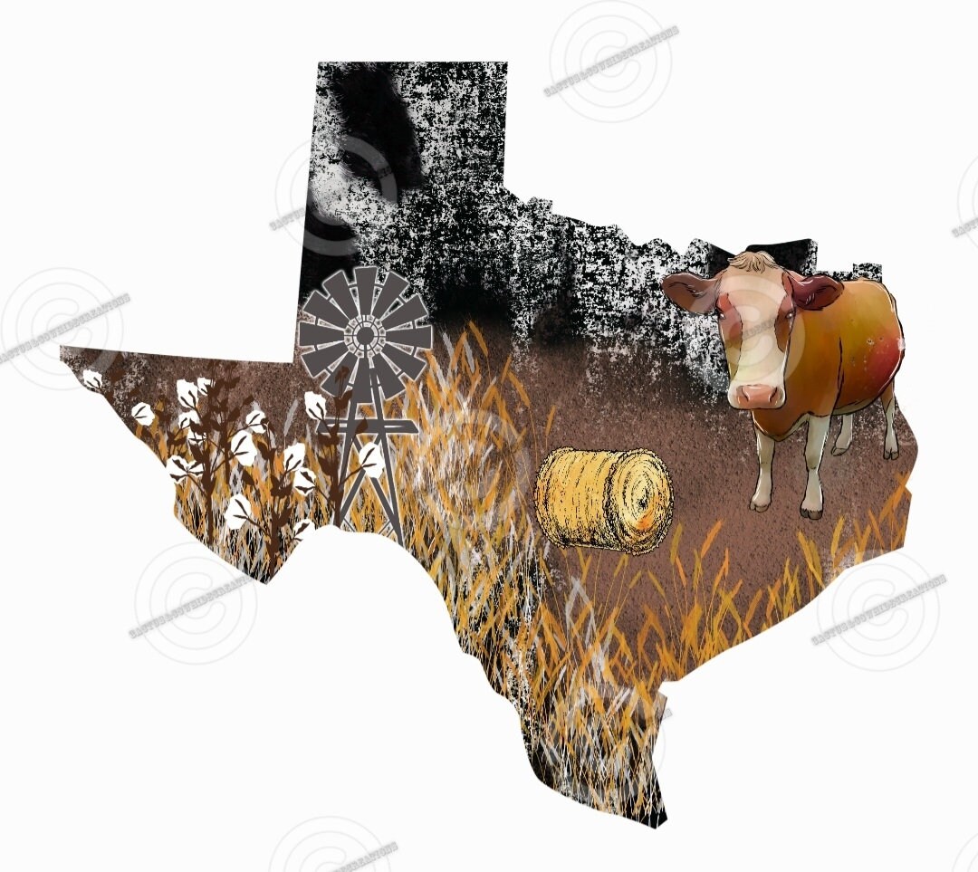 Texas Farm Ranch PNG - Etsy