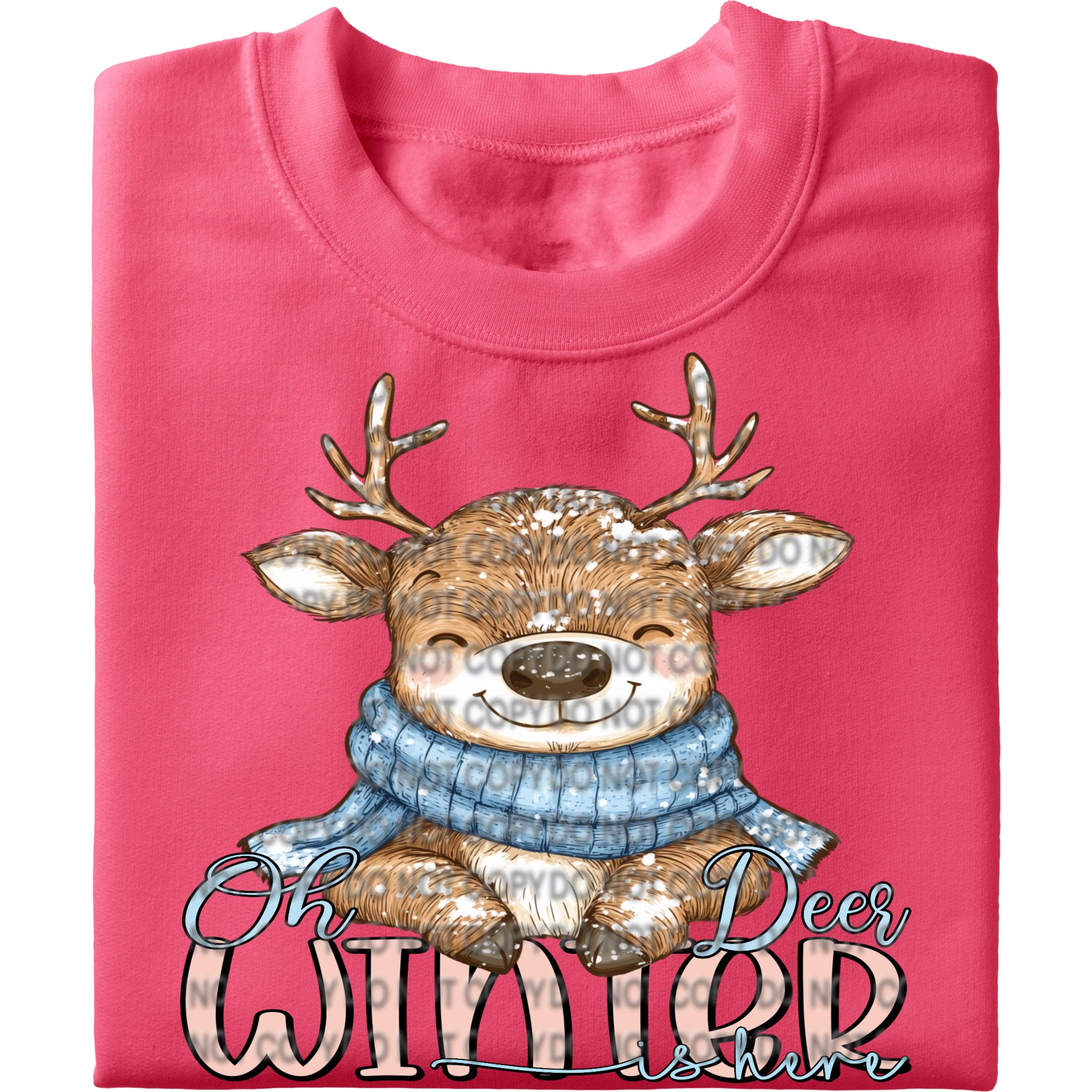 Oh Deer Winter is Here PNG - Etsy