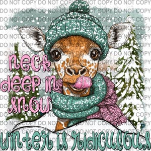 Neck Deep in Snow Winter is Ridiculous PNG