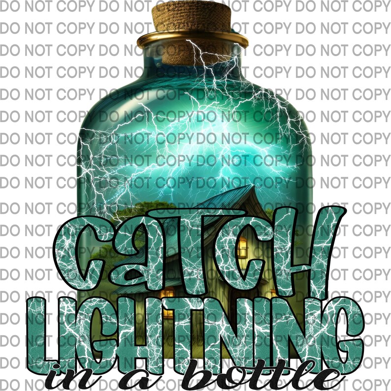 Catch Lightning in a Bottle PNG Etsy