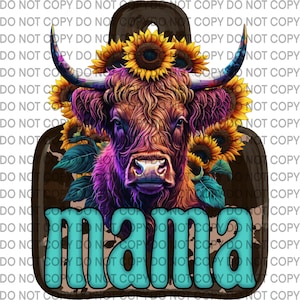 Mama & Mini Cow Ear Tag PNG