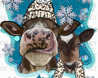 Tis the Season to be Udderly Freezing PNG
